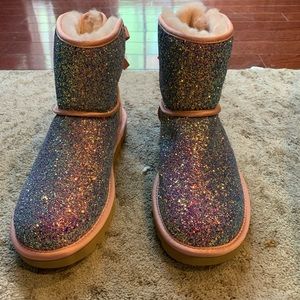 pink glitter uggs